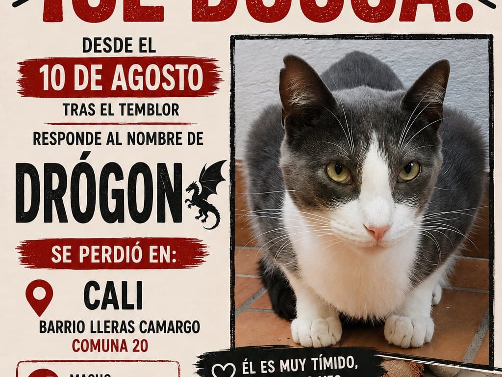 gato perdido en Cali